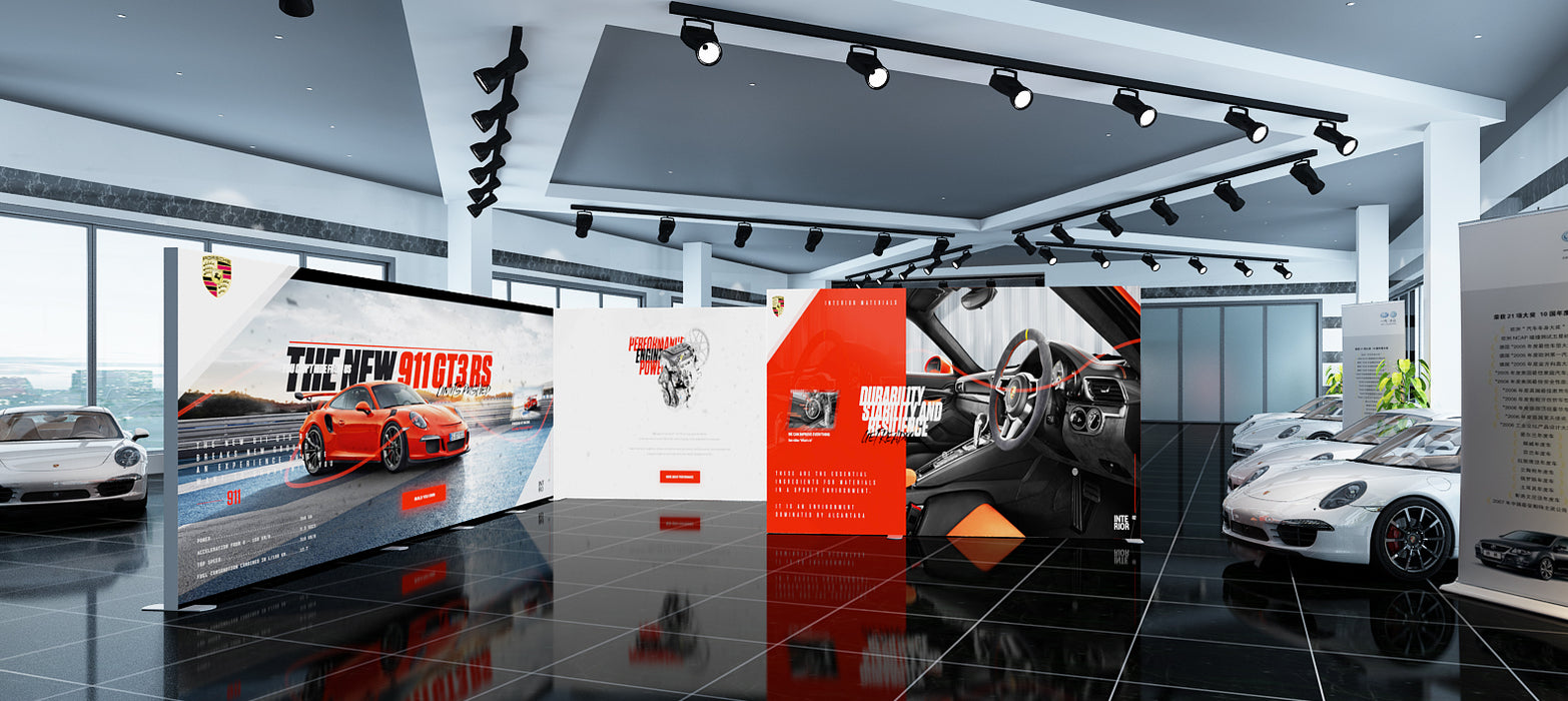 120mm Aluminium SEG Fabric LED Light Box Display - 3000mm*2000/2500mm