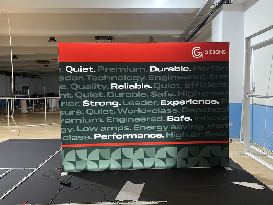 120mm Aluminium SEG Fabric LED Light Box Display - 3000mm*2000/2500mm