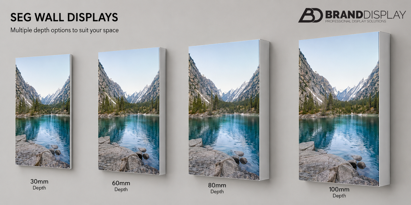 Custom Size Wall Mounted Light Box Aluminium