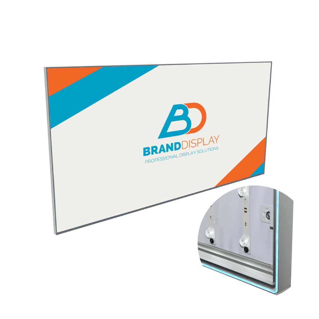 Wall Mounted SEG Light Box 80mm Aluminium — Brand Display New Zealand