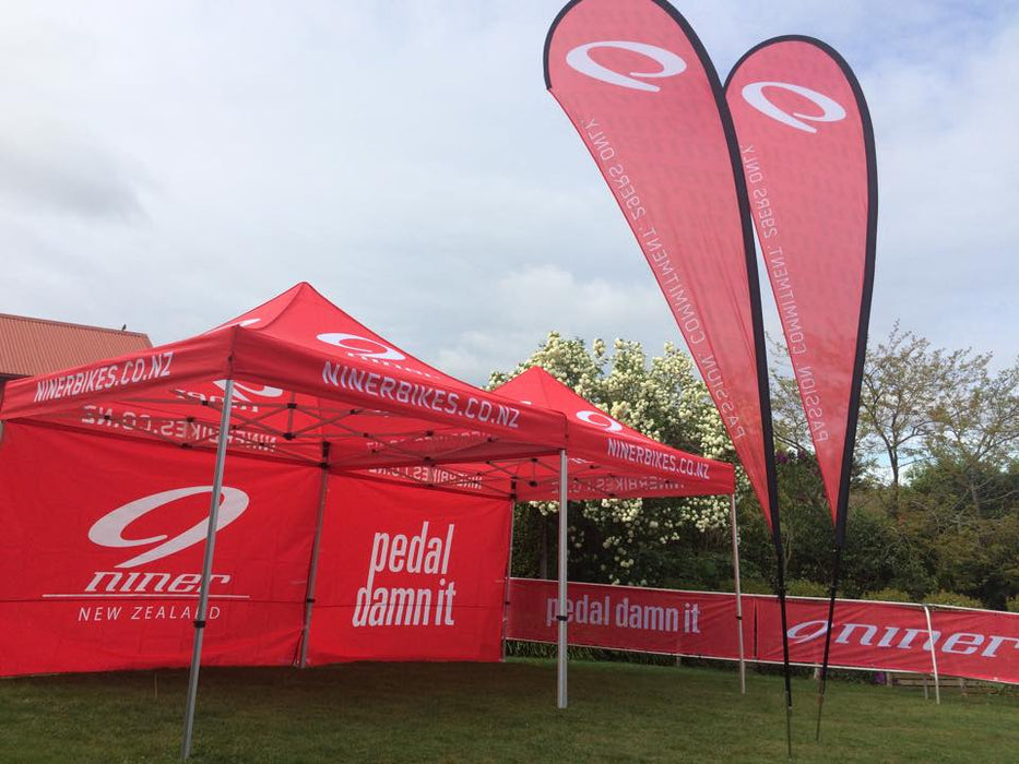 pop up tents nz Custom branded 3x3 Gazebo — Brand Display New Zealand